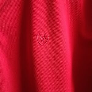 Ariat Mens Medium Red Tek Heat Polo Lightweight Short Sleeve Rodeo Western NFR